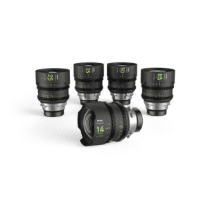 NiSi ATHENA PRIME con 5 lentes de 14 mm T2.4, 25 mm T1.9, 35 mm T1.9, 50 mm T1.9, 85 mm T1.9