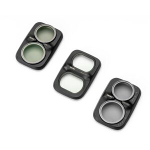 Kit de filtros NiSi para DJI Pocket 4P con VND de 1–5 pasos, CPL y Black Mist para controlar exposición, reflejos y rendering de imagen.